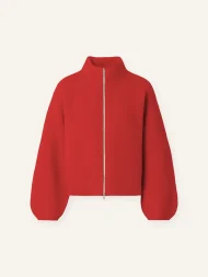 Ffected 'Mare' Mohair Zipper Red (3)