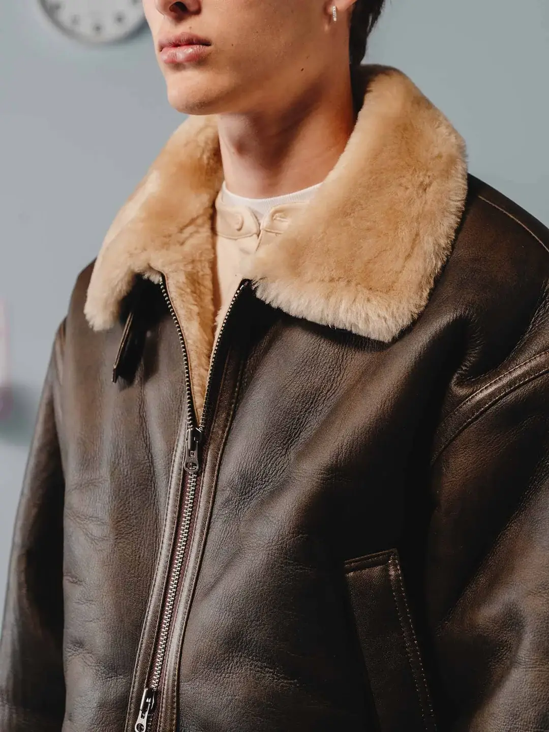 Ffected  'Rian' Shearling Jacke (6)