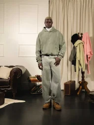 Ffected 'Seoul' Knit Hoodie Washed Green (3)